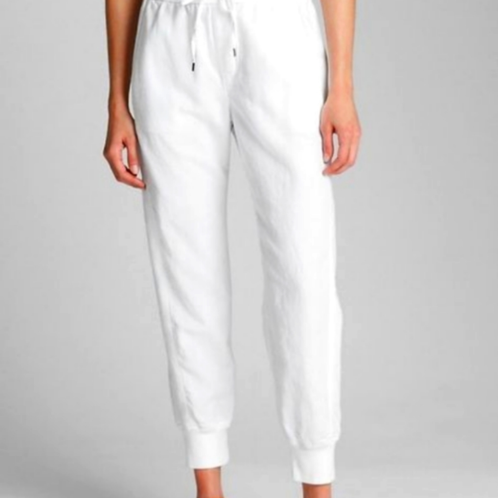 White Gap Joggers